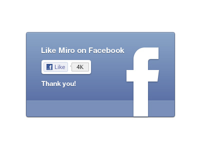 Facebook like UI for Miro (plus free resource)