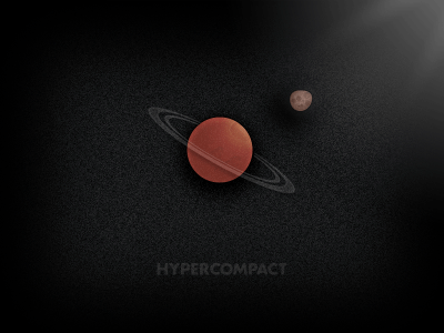 Captured Asteroid hypercompact