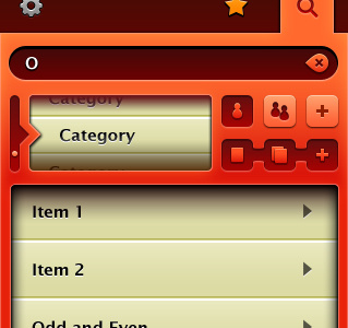 Content has been changed (mobile iPhone iOS app UI UX) app design interface ios iphone mobile orange ui ux