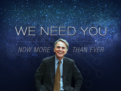 My Hero: Carl Sagan design