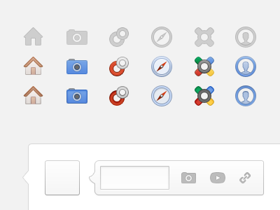 Google+ gets a shiny new coat of paint. buttons icons interface plus ui