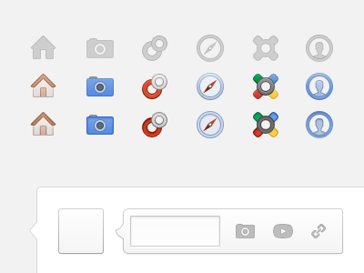 Google+ gets a shiny new coat of paint. plus icons buttons ui interface