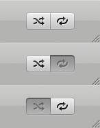 Miro is getting shuffle and repeat! (OSX app UI UX) app buttons chrome design interface miro osx ui user ux
