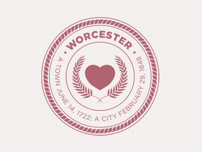 I finished the Worcester, MA City Seal (mark) design mark pcf seal woostah