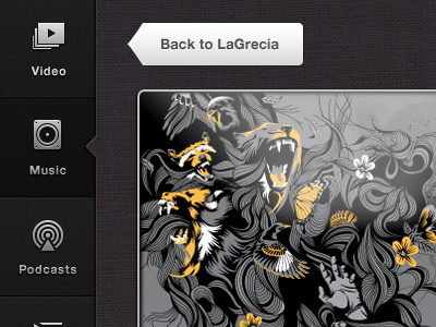 Shhhh! Top Secret! (iPad app interface UI UX) ios design user ui miro lagrecia ipad pcf icon button interface app linen ux