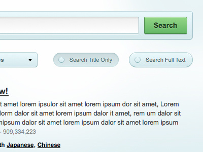 Searching on Universal Subtitles (web app interface UI UX)