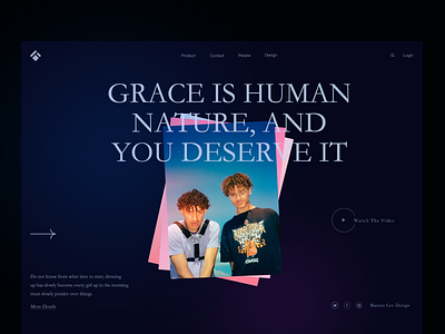 #Exploration landing UI branding design fashion brand flat landingpage shopping ui ux website