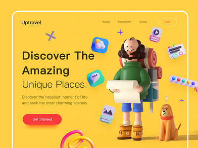 Uptravel ：Tour & Travel 3D Website Explore