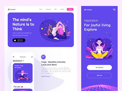 Fitness & workout landing page