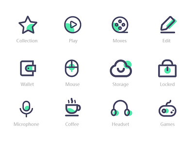 Icon_White design app branding design icon illustration illustrator logo type typography ui vector