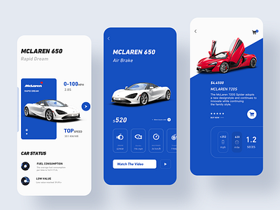 Car Concept 2 app branding design type typography ui vector website