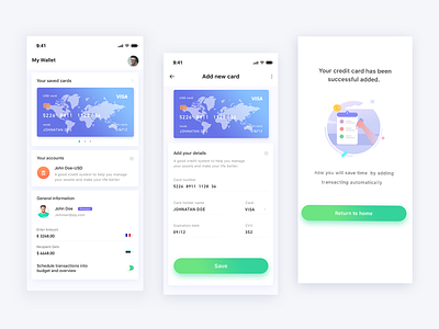 Financial product Concept app design type ui