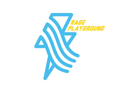 Logo 1. Rage Playground bolt logo playground rage slide