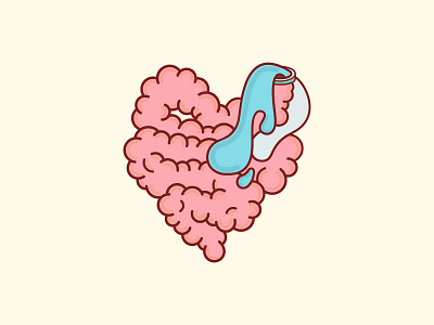 Food lover cartoon illustration intestine stomach