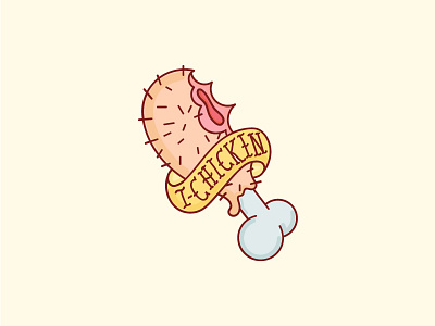 iChicken apple bone chicken fastfood ichicken illustration ipad iphone ipod