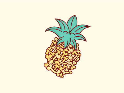 Boneapple bones fruita illustration pineapple pirate