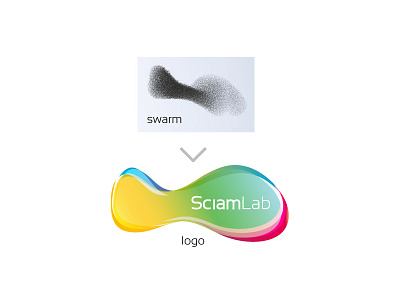 SciamLab logo proposal branding business colors lab logo mark shade swarm technology