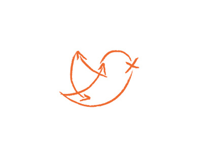 Tweam - Organize your team app bird branding logo manager orange proposal team tweet twitter