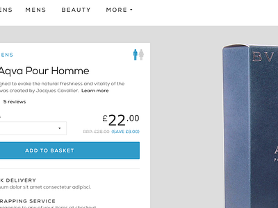Fragrance product page
