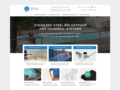 Shop redesign ecommerce flat minimal modern responsive shop ui web website