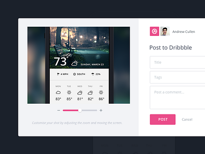 Dribbble Integration