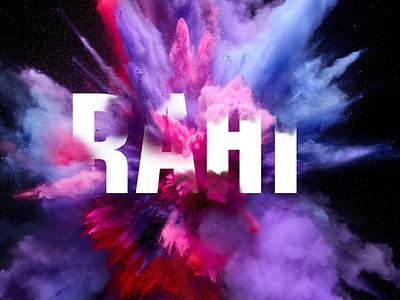 Rahi design illustration powder powder blast rahi ramsey type typography