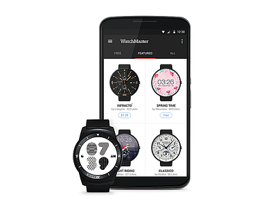 WatchMaster android app gwatch moto360 smartwatch ui ux watch watchface watchmaster wearable