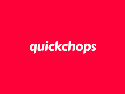 Quickchops Brand Identity brand identity branding delivery design food logo red startup typography