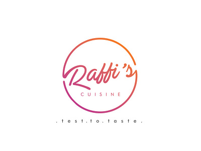 Raffi's Cuisine brand brand identity branding chef circle design food logo