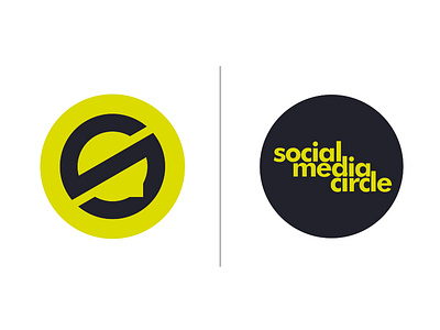 Social Media Circle black brand brand identity branding circle design green logo social social media