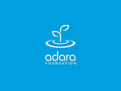 Adara Foundation blue brand brand identity branding design growth logo