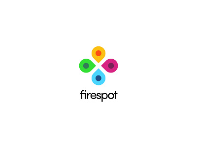 Firespot brand brand identity branding design logo multicolor tech logo