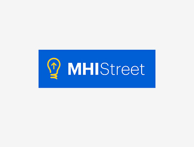 MHI Street blue brand brand identity branding design logo mental health yellow