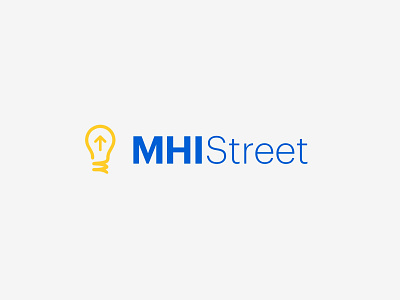 MHI Street blue brand brand identity branding design logo mental health yellow