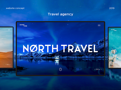 AdvenTure - Travel agency | Website booking branding cold design landing landing page nature tours travel travel agency traveling ui ux web website