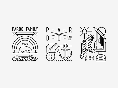 Pardo Family Vintage Badges badge badges branding deco fashion illustration pardo store vintage