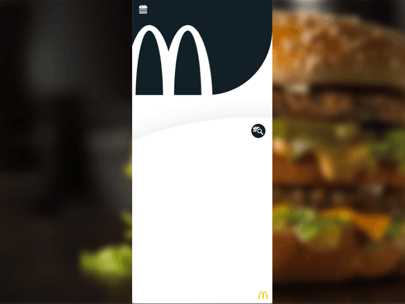 McDonald's App concept animation band branding burger design eat fluid food iphone x lunch mcdonald mcdonalds meals micro interaction microinteraction mobile motion salt ui yummy