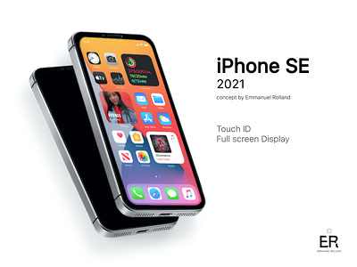 iPhone SE 2021 Concept 2021 apple applefan concept design display faceid full screen iphone iphone se iphone se 2021 product screen smartphone touchid