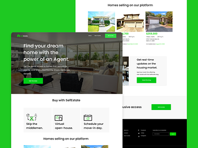 SelfEstate Web Design design landing page product ui web design