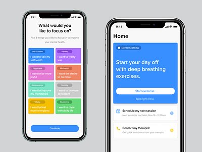 Mental Health & Wellness app