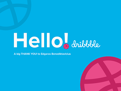 Hello! My first shot debut dribbble first shot invite type