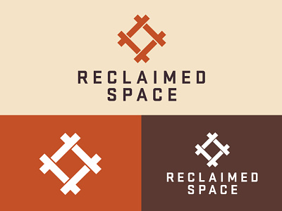 Reclaimed Space logo proposal building identity industrial logo reclaimed space