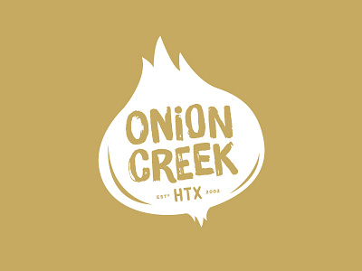 Onion Creek bar creek houston htx identity logo onion