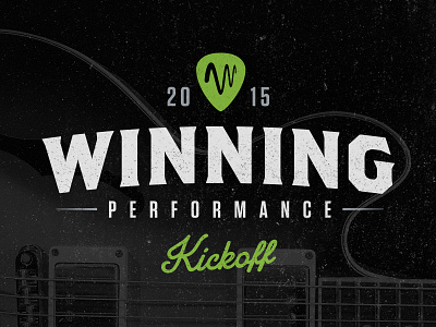 Windstream Winning Performance Kickoff brothers country guitar identity logo music pick