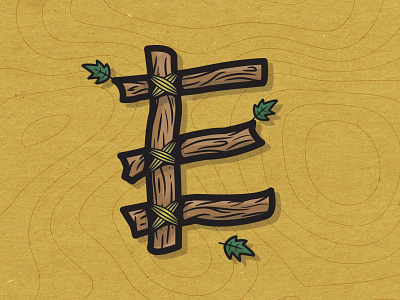 Stick-E e leaves sticks topography type wood