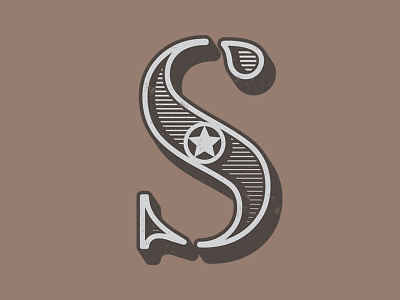 Sherif Serif alphabet project s serif sherif star western