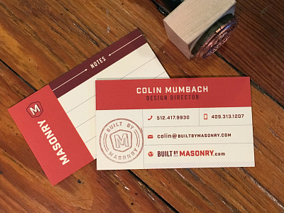 Masonry Business Cards