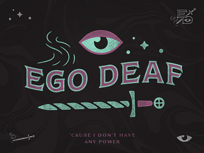 Ego Deaf // Concept #1 band deaf ego eyeball music psycedelic smoke sword trippy
