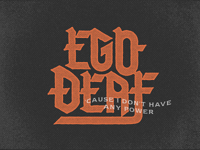 Ego Deaf - 💀 option band ego deaf halftone logo texture