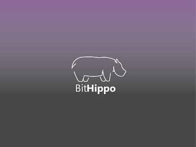 Bit Hippo animales diseño diseño grafico ilustración jugador logo marca vector